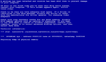 "BSOD" sau "The blue screen of the death" part. 2