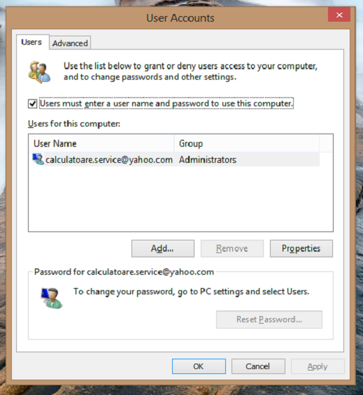Cum dezactivezi logarea cu parola in Windows 8!